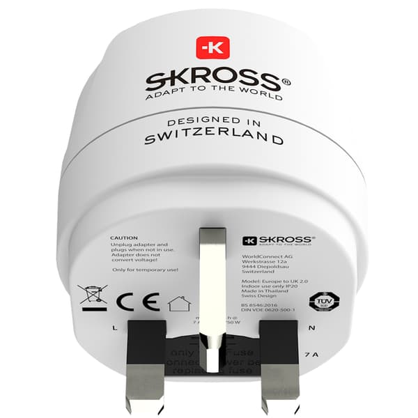 Jordet EU-til-UK-pluggadapter