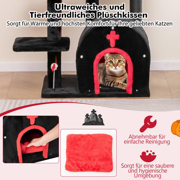 Gothic kloretre, 134 cm, plattformer og klorestativer