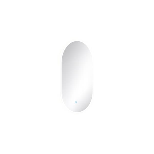 LED badeværelsesspejl, 90x55 cm, antidug, touch control