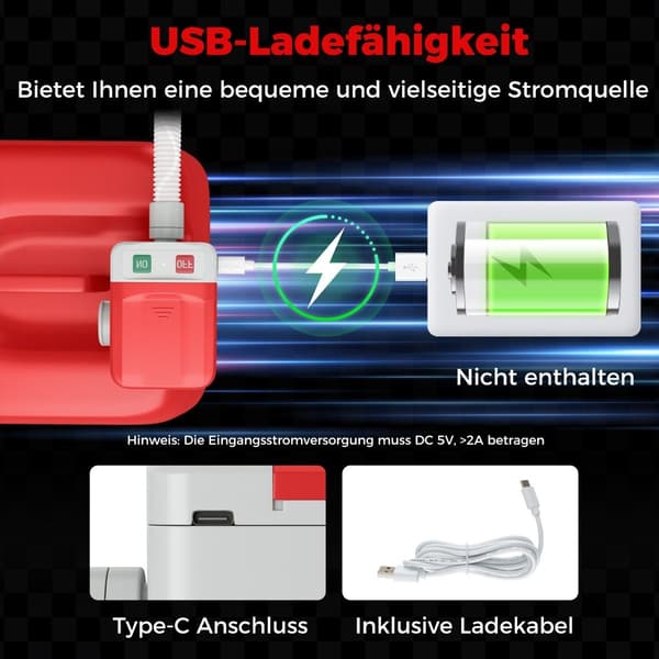 Brændstofoverførselspumpe med autostopsensor og 3 adaptere