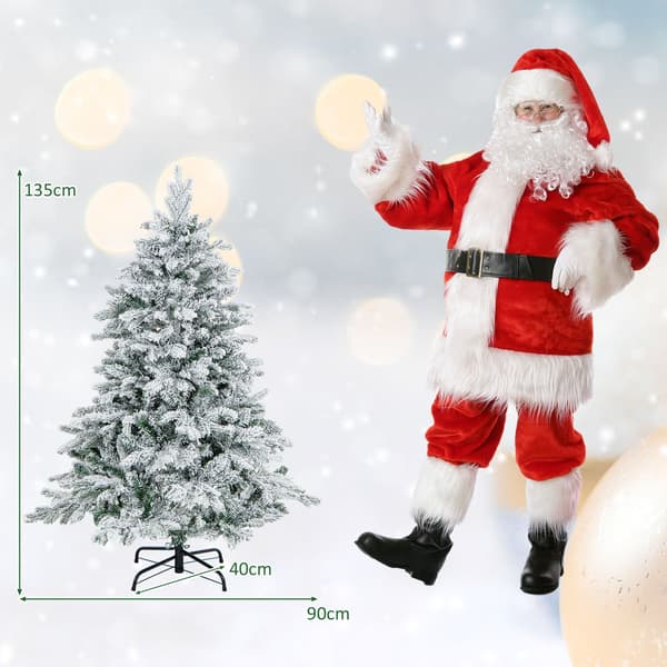 135 cm kunstig juletre med LED-lys