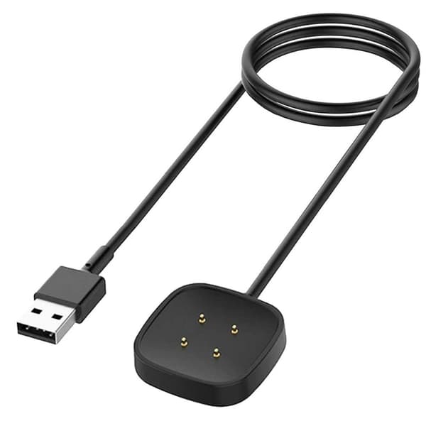 Fitbit-lader til Fitbit Sense 2/Versa 3/Versa 4 – svart