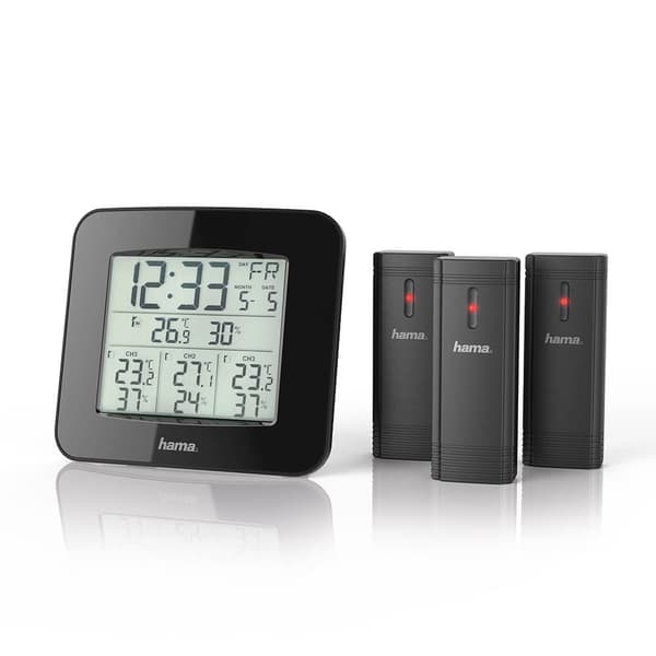 HAMA Vejrstation EWS-Trio 3x Sensor Sort
