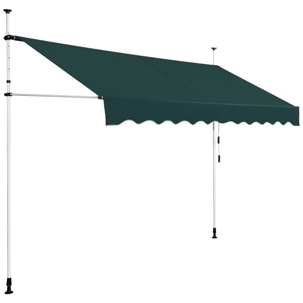 Utdragbar balkongmarkis, 300 cm, borrfri, UV-resistent