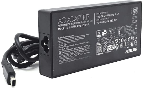 Asus AC-adapter 180W / 9A / 20V / Kompakt plugg