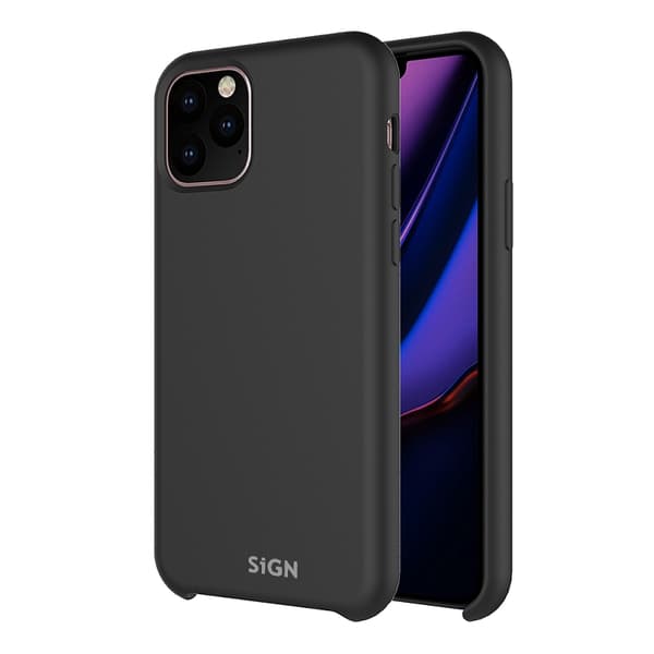 Liquid Silikonfodral till iPhone 11 Pro - Svart
