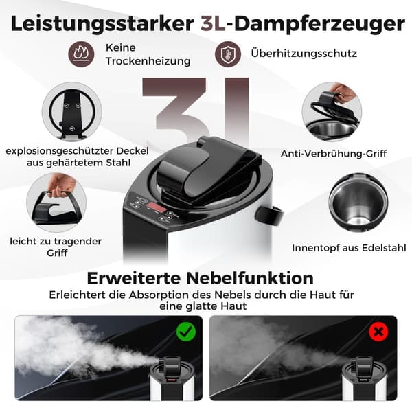 Bastutält för hemmabruk med 3L ånggenerator, kaffefärgad