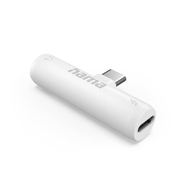 HAMA Adapter Audio USB-C Hvid