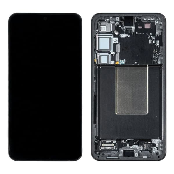 Samsung S24 Plus Original Skærm med Ramme - Sort