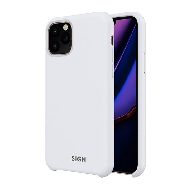 Liquid Silikone Cover til iPhone 11 Pro Max - Hvid