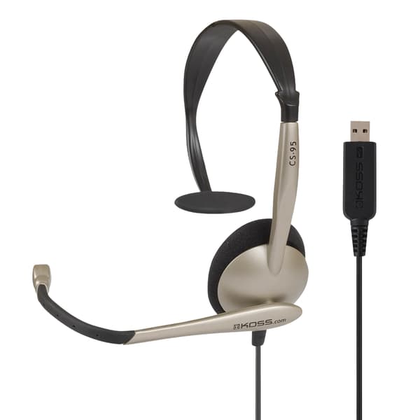 KOSS Headset CS100 on-ear USB kulta/musta