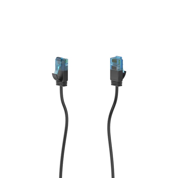 HAMA Cable Network CAT6a Slim U/UTP 0.25m Black