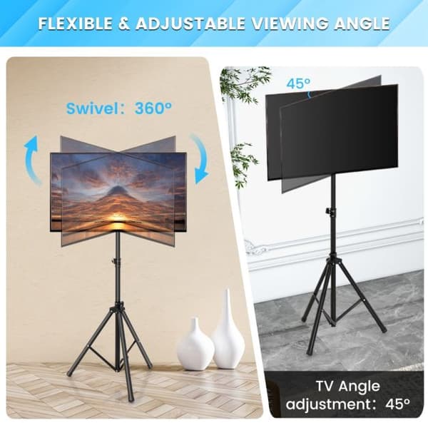 Høydejusterbart TV-stativ, 21–47 tommer, 35 kg