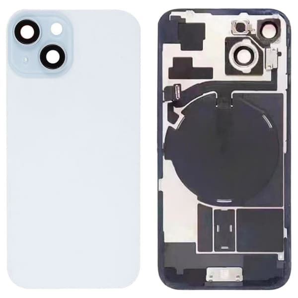 iPhone 15 Bakskal med Smådelar - Blå