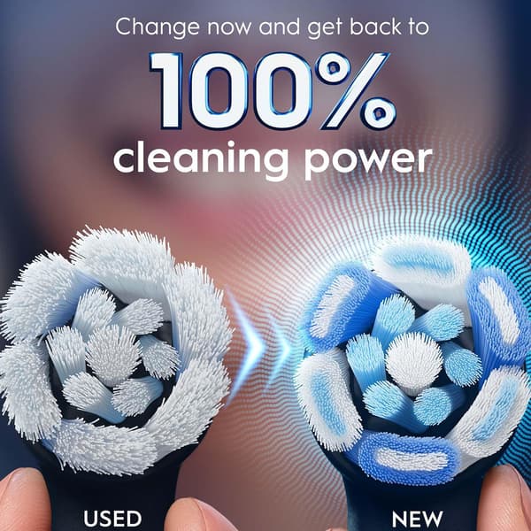 Hammasharjan päät, Ultimate Clean, musta, 3 kpl