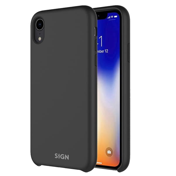 Liquid Silikone Cover til iPhone 12 Mini - Sort