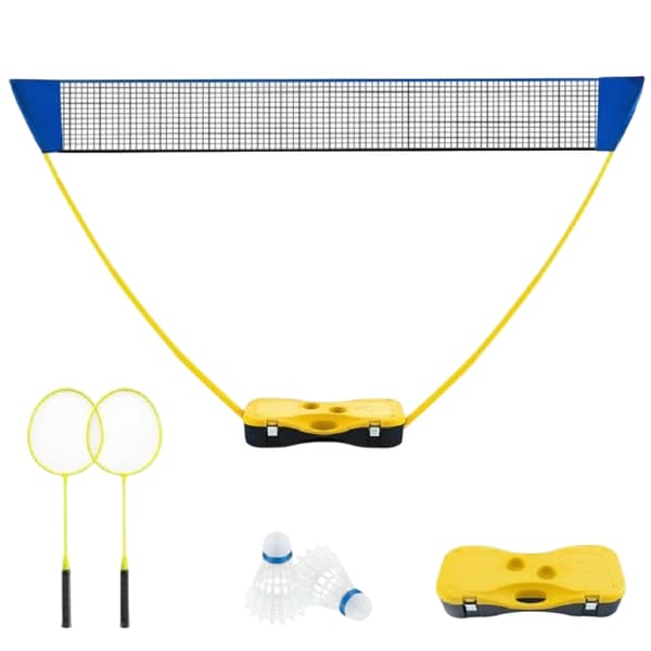 Bærbart badmintonnetsæt 270 cm, ketchere, bæretaske