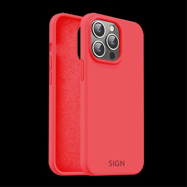 Liquid Silikone Cover til iPhone 15 Pro Max - Rød