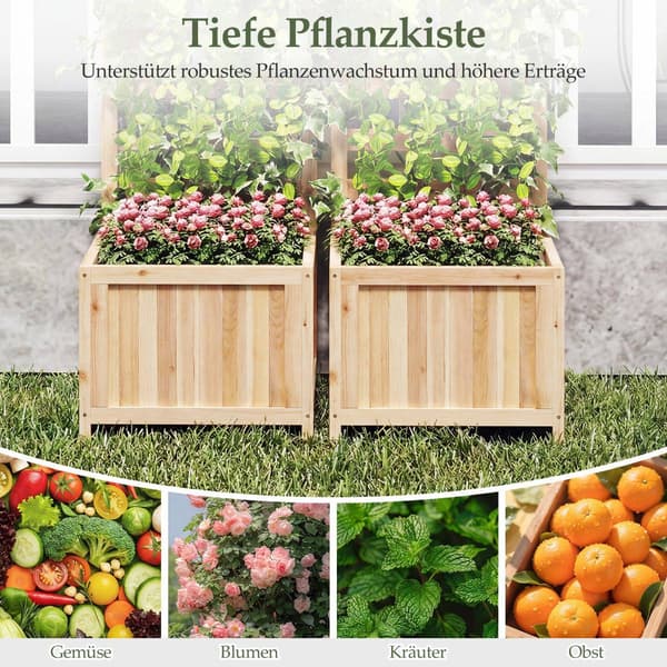 Trækrukke med espalier og drænhuller