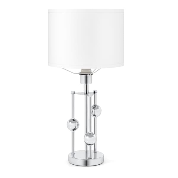 Nattbordslampe med linskjerm og E27-sokkel