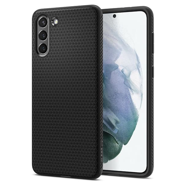 Spigen Liquid Air Deksel til Galaxy S21 - Svart