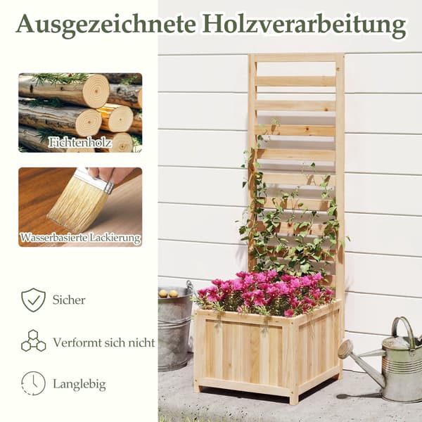 Trækrukke med espalier og drænhuller