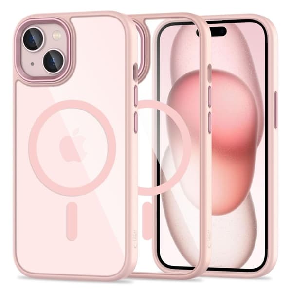Tech-Protect Magmat Magsafe Case For Iphone 15 - Transparent Pink