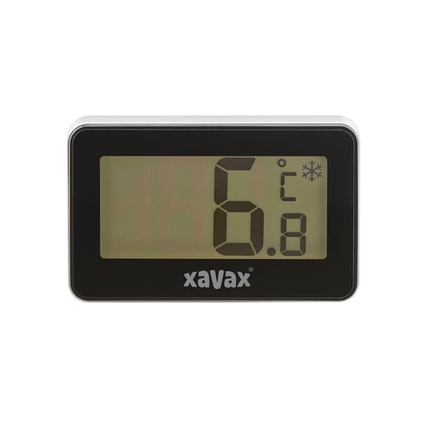 XAVAX Termometer Digital til Køleskab Fryser Sort