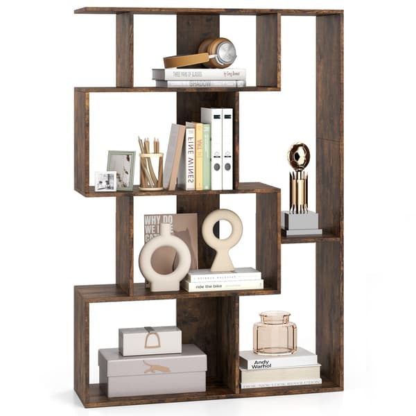 Bokhylla med 6 kuber och tippskydd, modern design