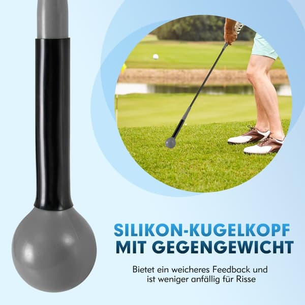 Golf swing trenerhjelpemiddel, 100 cm, vekthode, grå