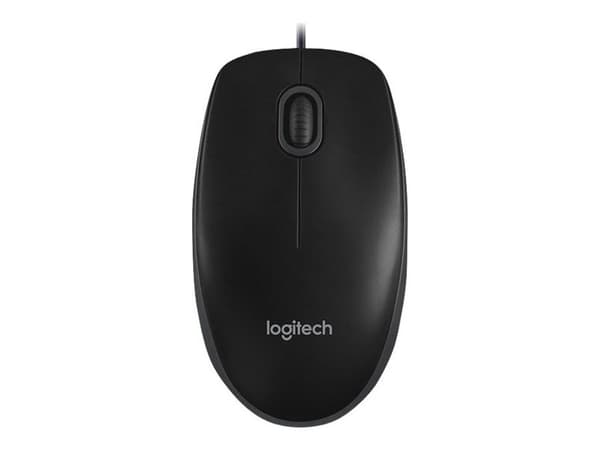 Logitech B100 optisk mus - svart