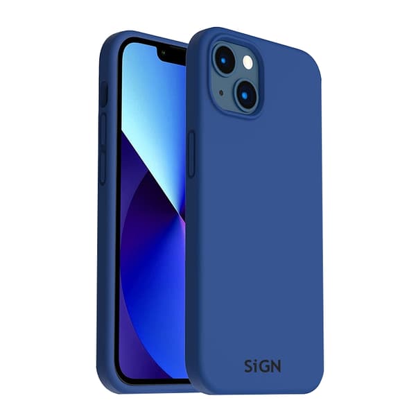 Liquid Silikonetui til iPhone 14 Plus - Sjøblå