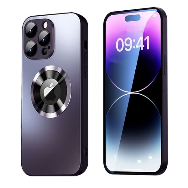 Magnetic Case iPhone 15 Pro Max etui med linsebeskyttelse - Sort