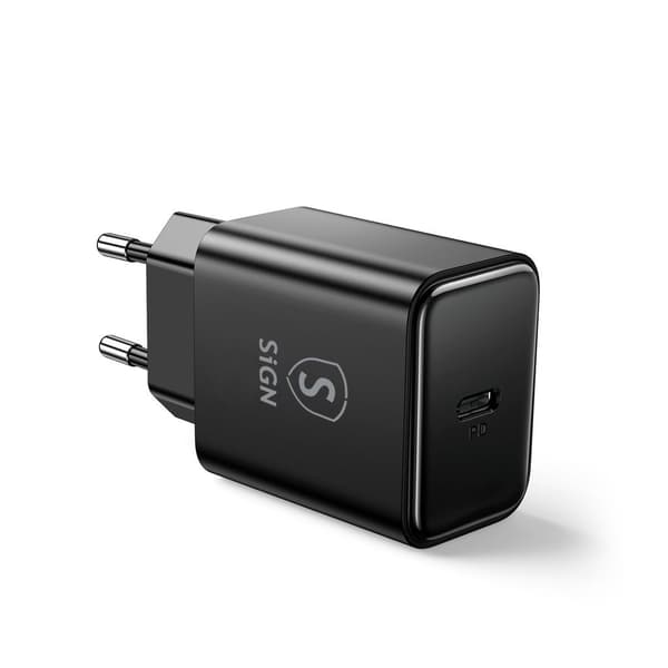 USB-C PD Laddare 20W - Svart