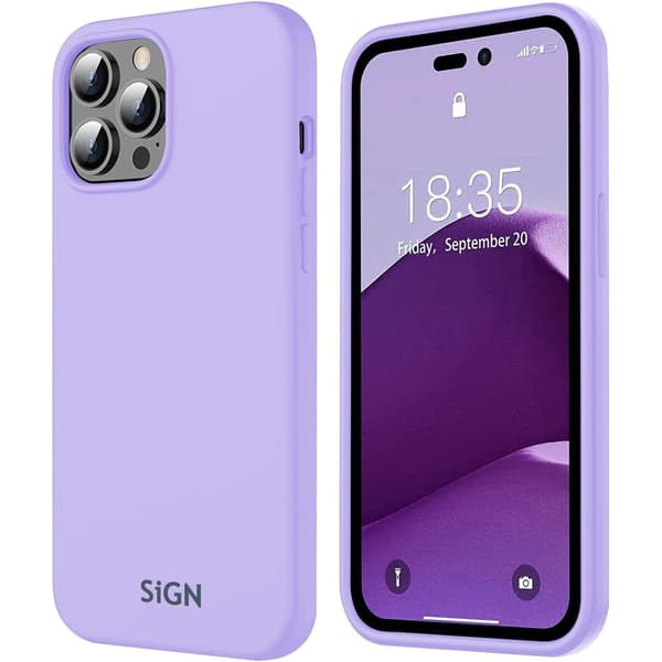 Liquid Silikonetui til iPhone 14 Pro - Lavendel