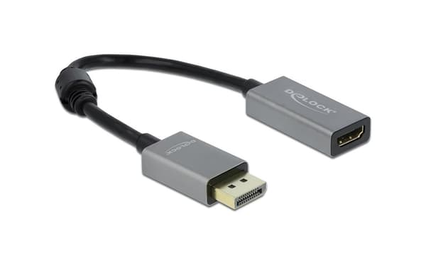 Delock DisplayPort - HDMI -sovitin 4k @ 60Hz - harmaa