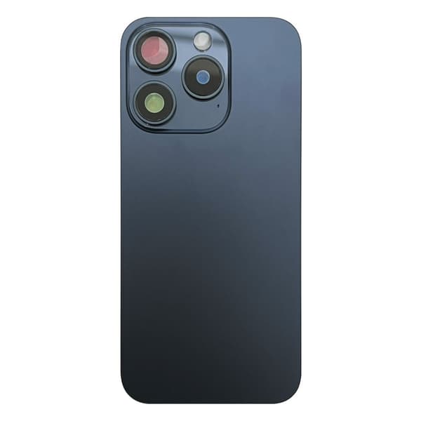 iPhone 15 Pro Max Bakskal med Smådelar – Blå Titanium