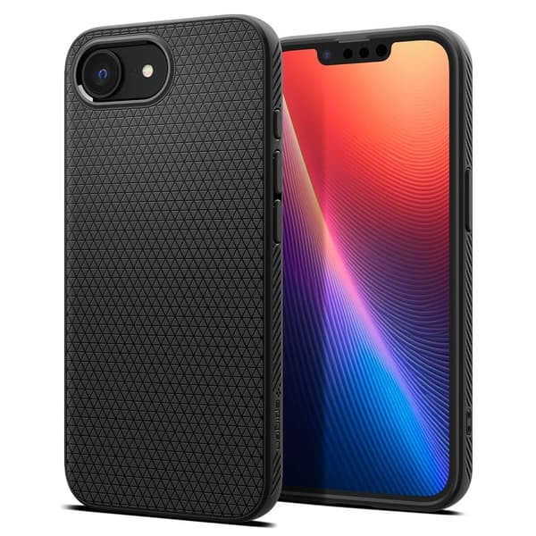 Spigen Liquid Air iPhone 16e-deksel – matt svart