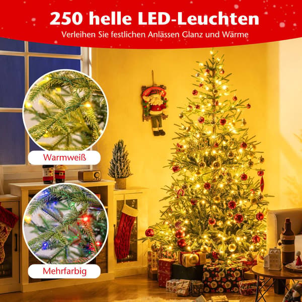 180 cm tekokuusi 250 LED-valolla