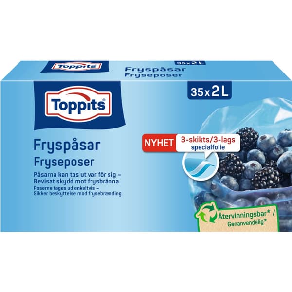 Søppelsekker 2L, 35-pakning