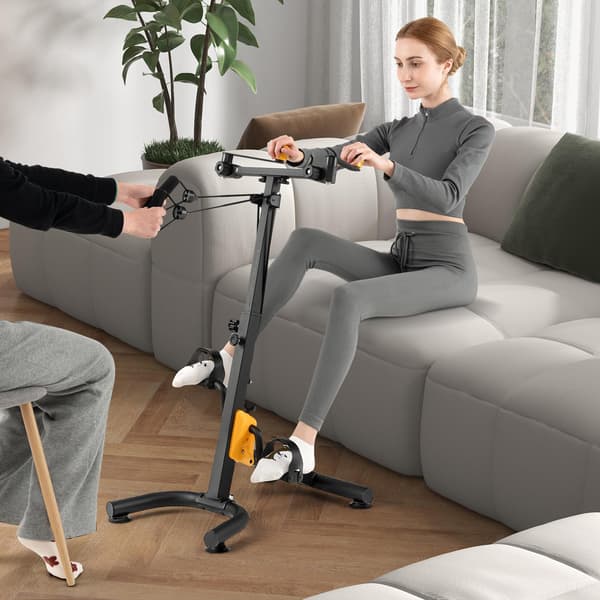 Pedaltræner med justerbart håndgreb, foldbar, 9 niveauer