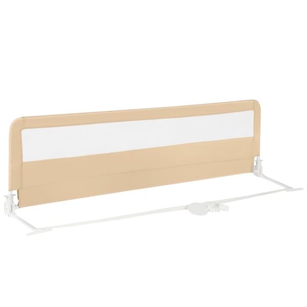 180 cm foldbar sengehest med sikkerhedsstropper, beige