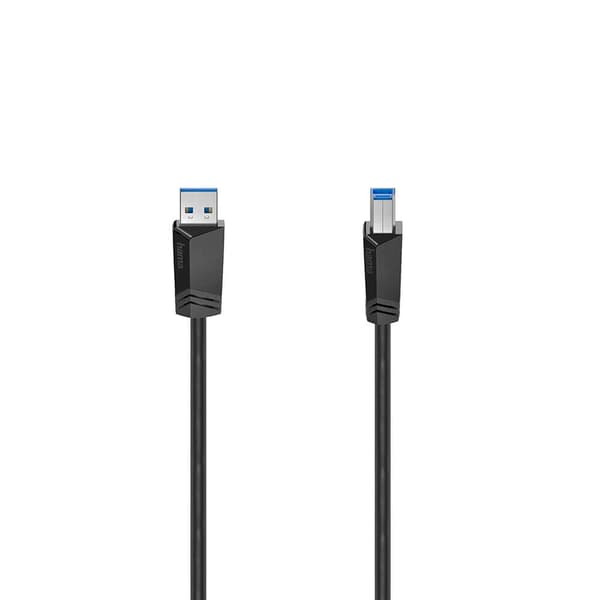 HAMA Kabel USB 3.0 5 Gbit/s 1.5m Sort