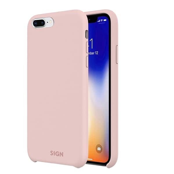 Liquid Silikonfodral till iPhone 7 & 8 Plus - Rosa