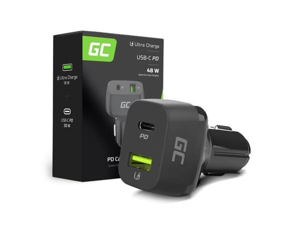 Green Cell 48W USB-C billader - 30W PD og QC 3.0 hurtiglading