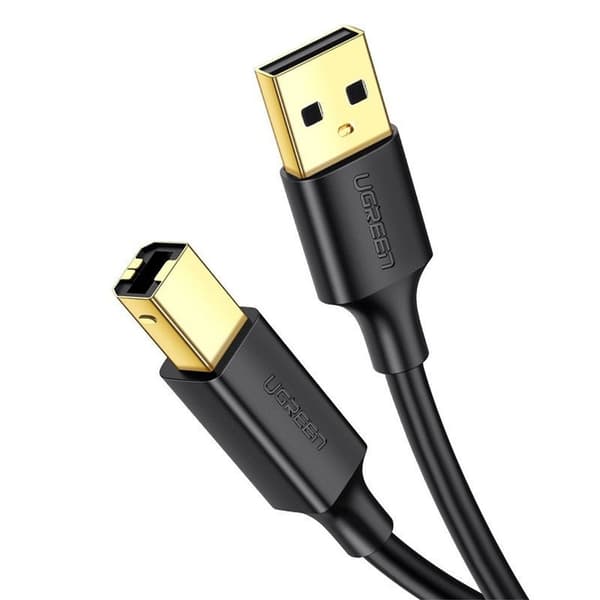 UGREEN USB-skriverkabel USB-A til USB-B, 1,5m - Svart