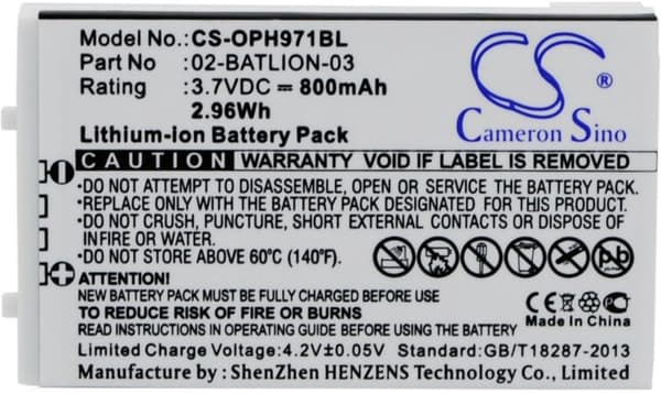Akku Opticon OPL-7724 jne