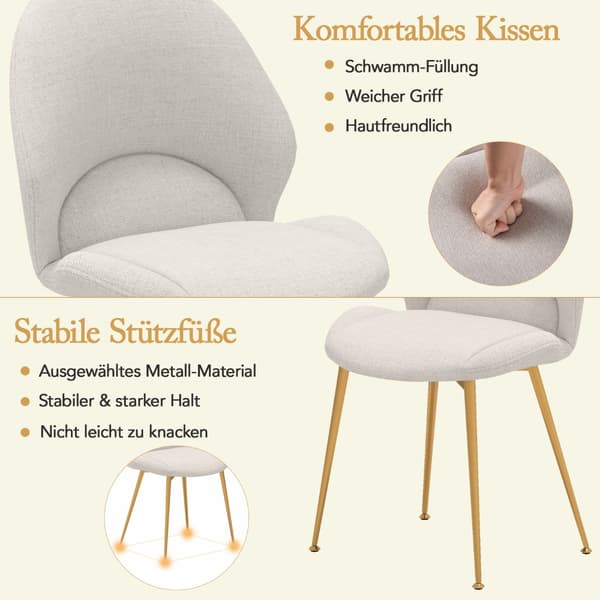 Spisestoler, sett med 2, ergonomiske, 150 kg kapasitet