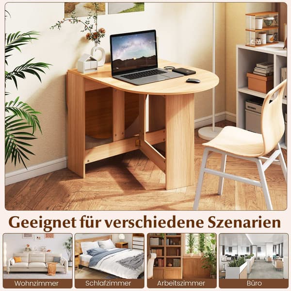 Rundt foldbart balkonbord – Pladsbesparende, alsidigt design