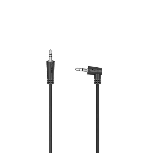HAMA Cable Audio 3.5-3.5 Angle Black 1.5m